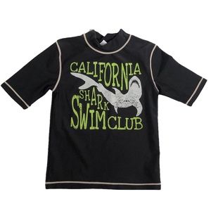 Cherokee Black shark Swim Rashguard Shirt S 6/7